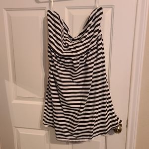 Torrid Strapless Dress Striped